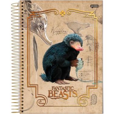 Imagem de Caderno Espiral Univ CD 10 Matérias 160 Fls Animais Fantasticos Niffler FSC - Jandaia