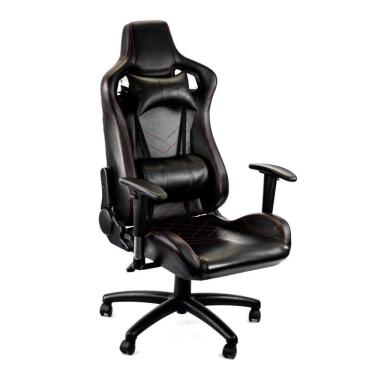 Imagem de Cadeira Gamer Racer Giratória Gallant Altura Regulável Preta e Vermelha GCD100RPUA-PT