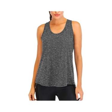 Imagem de Camiseta Feminina De Yoga Sem Mangas De Secagem Rápida, Blusa Solta Pa