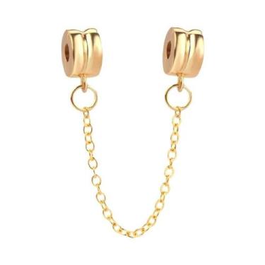 Imagem de Pulseira Feminina De Prata 925 Banhada a Ouro Com Berloques De Coelho,