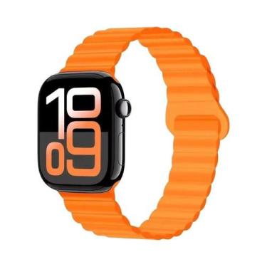 Imagem de Pulseira Esportiva Magnética De Silicone 42mm 44mm 45mm 46mm 49mm Para