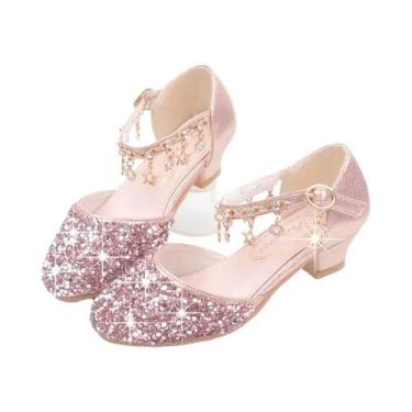 Imagem de Sapatos De Performance Com Glitter E Lantejoulas Para Meninas, Sandáli