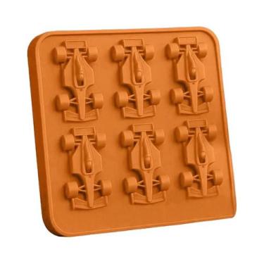 Imagem de Forma De Gelo De Silicone 3D Carro De Corrida F1 Com 6 Cavidades, Band