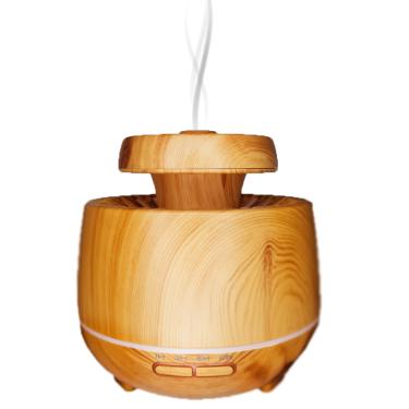Imagem de Aromatizador e Umidificador de Ambientes Com 7 Tipos De Luzes De Led 400ML Cor:Madeira