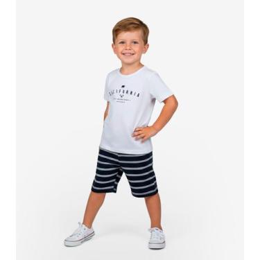 Imagem de Conjunto Infantil Menino Camiseta E Bermuda Select Branco, 10, Branco