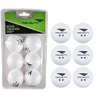 Imagem de Kit 6 Bolas Tênis De Mesa Ping Pong Penalty