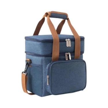 Imagem de Bolsa Térmica Dupla Camada Para Almoço, Lancheira Isolada Para Piqueni