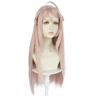 Imagem de Peruca de cosplay Loves Lives, fantasia de anime Zhongs Lanzhus, 80 cm