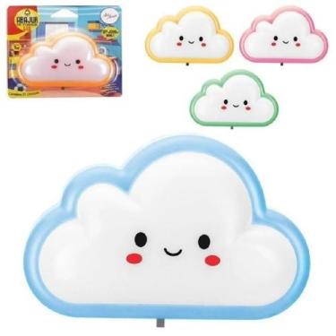 Imagem de Abajur de tomada Nuvem Tomada Luz Led Infantil AZUL - Zn