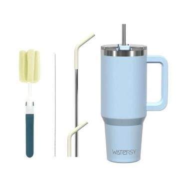 Imagem de Copo Térmico De Aço Inoxidável De Grande Capacidade 20oz 30oz 40oz Com