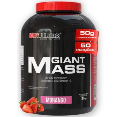 Imagem de Hipercalórico Giant Mass 3kg  Bodybuilders, Morango