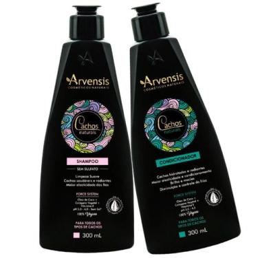 Imagem de Kit Shampoo E Condicionador Cachos Naturais Arvensis 300Ml