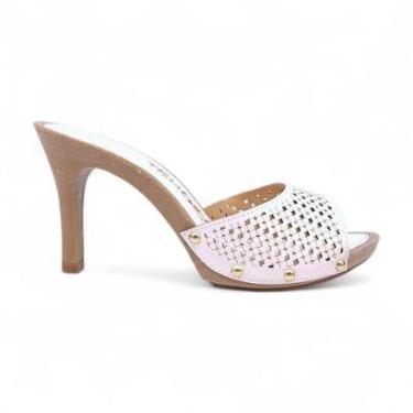 Imagem de Tamanco Feminino Tchocco Salto Alto Com Hotfix-Feminino