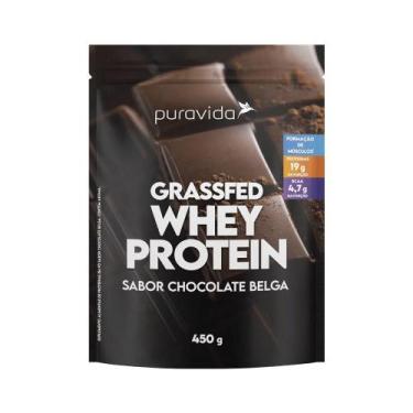 Imagem de Puravida Whey Protein GrassFed Chocolate Belga 450g