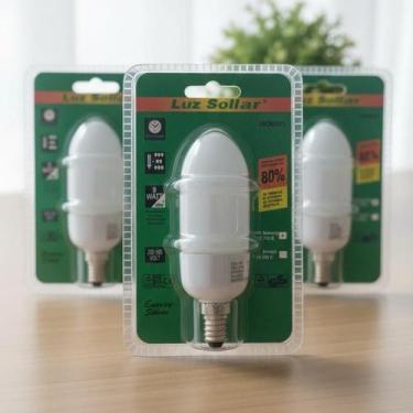 Imagem de Lâmpada Vela 9w Fluorescente Amarela 2700k 350lm - Luz Sollar, 3