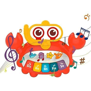 Imagem de Brinquedo Caranguejo Piano Musical Interativo – Diversão E Aprendizado Para Bebês