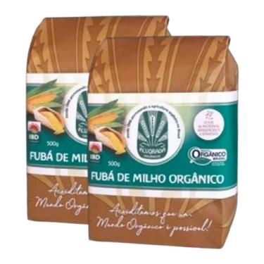 Imagem de Kit 2X: Farinha de Milho (Fubá) Orgânica Alvorada 500g