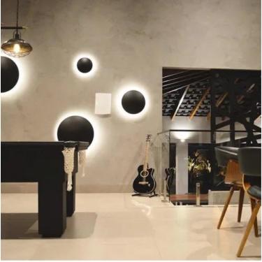 Imagem de Kit 4 Luminária Redonda Efeito Moon Eclipse 2x30 1x25 1x20cm Para LED 