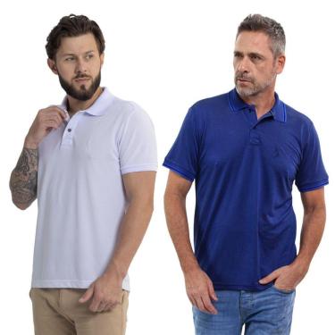 Imagem de Kit 2 Camisa Polo Masculina Dia a Dia Conforto