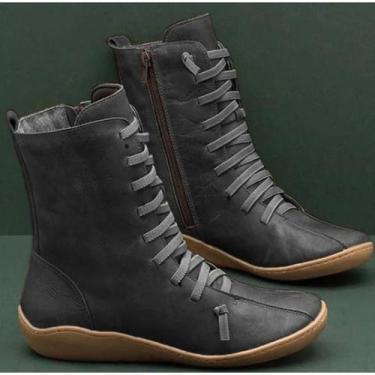 Imagem de Botas Curtas Femininas - Estilo Europeu, Zíper Lateral, Salto Alto e D