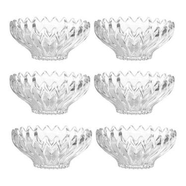 Imagem de Jogo 6 Taças De Sobremesa Bowl Vidro Transparente Brazilia 300ml 14cm 