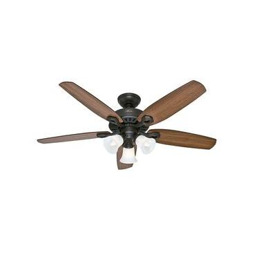 Imagem de Ventilador de Teto Residencial Builder Plus Bronze Novo Hunter Fan Oficial