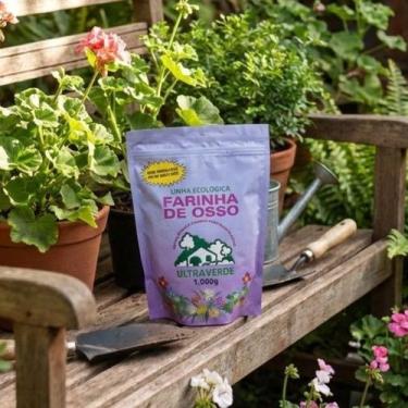 Imagem de Farinha de Osso Ultra Verde 1kg Fertilizante Orgânico Rico em Cálcio p
