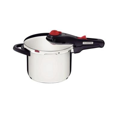 Imagem de Panela de Pressao Aco Inox Antiaderente 6L Solar Tramontina
