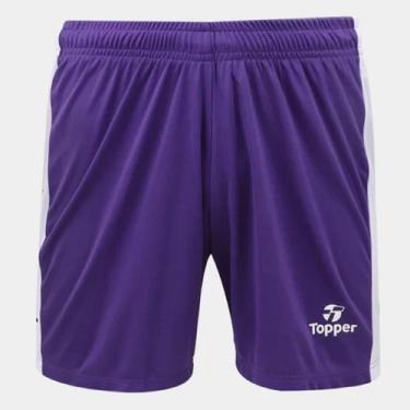 Imagem de Calção Topper Bermuda Stripe Esportiva Academia Masculino Adulto - Ref