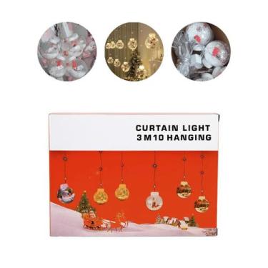 Imagem de Pisca bola Neve 3cm 200 Leds Branco Quente 220v 10 Bolas Iluminadas - 