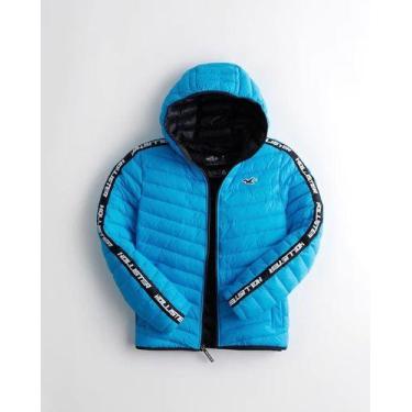 Imagem de Jaqueta Puffer H Masculina Com Capuz - Target, Azul, P