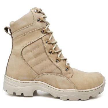 Imagem de Bota Masculina De Couro Adventure Cano Curto Confortável Resistente Tr