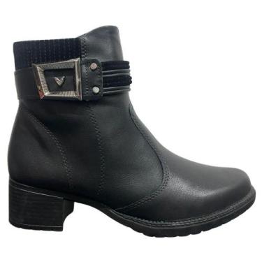 Imagem de Bota mississipi salto baixo ref: j0782 feminino, Preto, 35