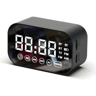 Imagem de Relógio Despertador Caixa De Som Bluetooth Rádio Fm Digital - X-Cell