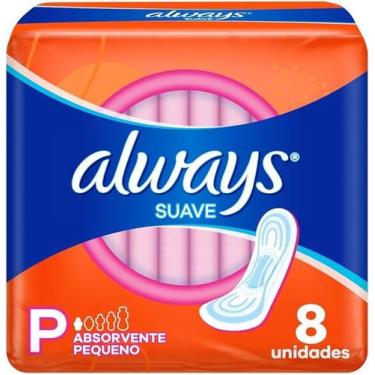 Imagem de Absorvente always super proteção suave sem abas c/8