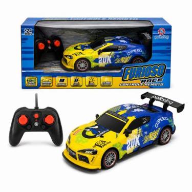 Imagem de Carro De Controle Remoto Furioso Racer C/Luz e Fumaça - Polibrinq