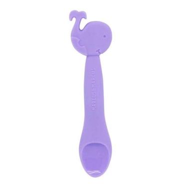 Imagem de Colher Em Silicone Para Papinha Baleia Willo - Marcus Marcus - Marcus 