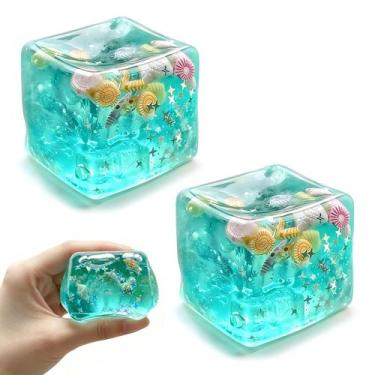 Imagem de Bolas Antiestresse Aniugyaxueg Conchas do Oceano Cubo 4,5 cm