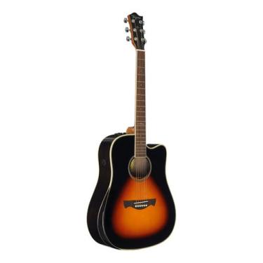 Imagem de Violão tagima ws-25 eq eletroacústico dreadnought cutaway dsb drop sun
