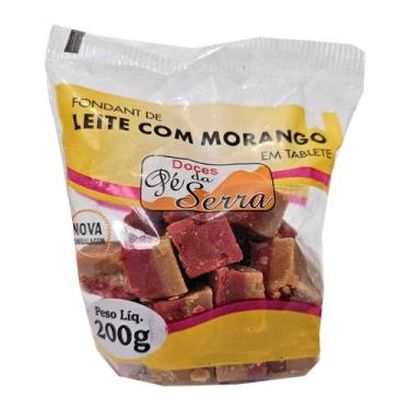 Imagem de Doce de Leite com Morango Mineiro em Cubinhos 200g Doces Pé da Serra