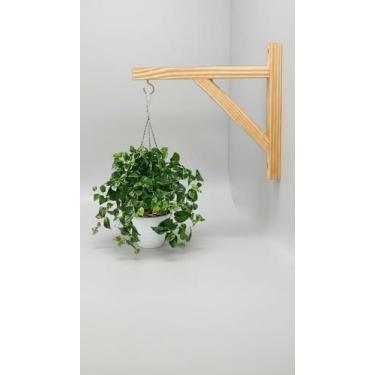 Imagem de Kit 3 Suportes Madeira Pinus para Plantas Penduradas - Congratulations