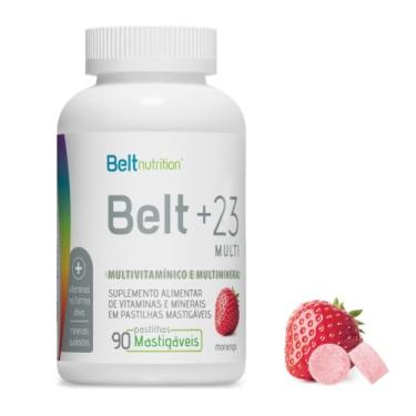 Imagem de Belt + 23 - Sabor Morango 150 Pastilhas mastigáveis - Belt Nutrition