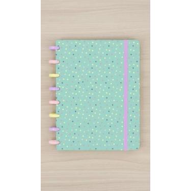 Imagem de Caderno A5 Disco Flex Candy Poá Verde 80 Folhas - Congratulations Stor