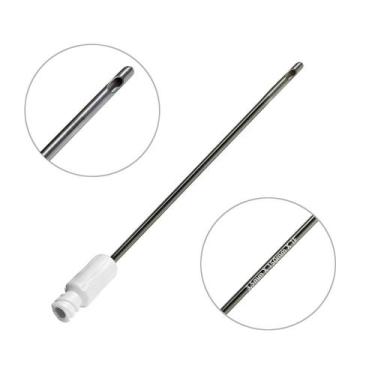 Imagem de Kit 5 Cânulas Descartável 3,5mm x 150mm Ponta 1 Furo 20ml Tamanho:3,5m