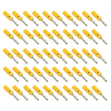 Imagem de Conector Banana, Plugue Banana Reduzir Curtos-Circuitos JT-002 4mm para Equipamentos Industriais para Equipamentos Eletrônicos amarelo
