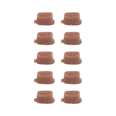 Imagem de Bloco de orifício de flauta, tijolo de borracha de boa elasticidade, tamanhos compactos duráveis ​​10 unidades de fácil substituição para conserto de instrumentos orquestrais(pequena)