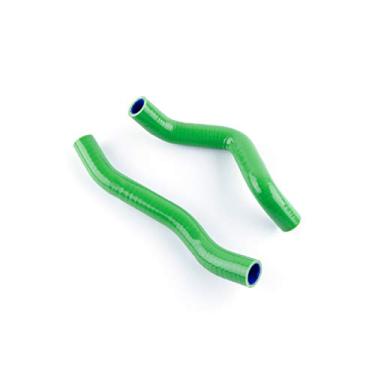 Imagem de LUXERAD Tubo de refrigeração de 3 camadas de 4,5 mm desempenho radiador de silicone para KAWASAKI KFX450R KFX 450 2008-2013 (verde)
