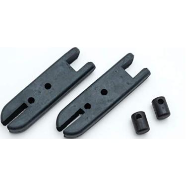 Imagem de Kuryakyn 4434 Componentes do pedal de motocicleta: Almofadas de borracha de substituição para mini pilotos, preto