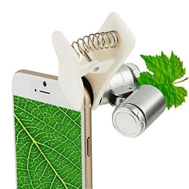 Imagem de LIYONG Capa de celular universal tipo clipe de LED para telefone 60x/micro lentes bolsas