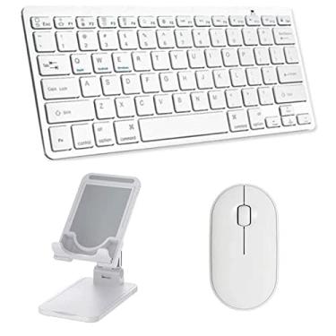 Imagem de Teclado Mouse Bluetooth e Suporte Xiaomi Pad 5 11" Branco